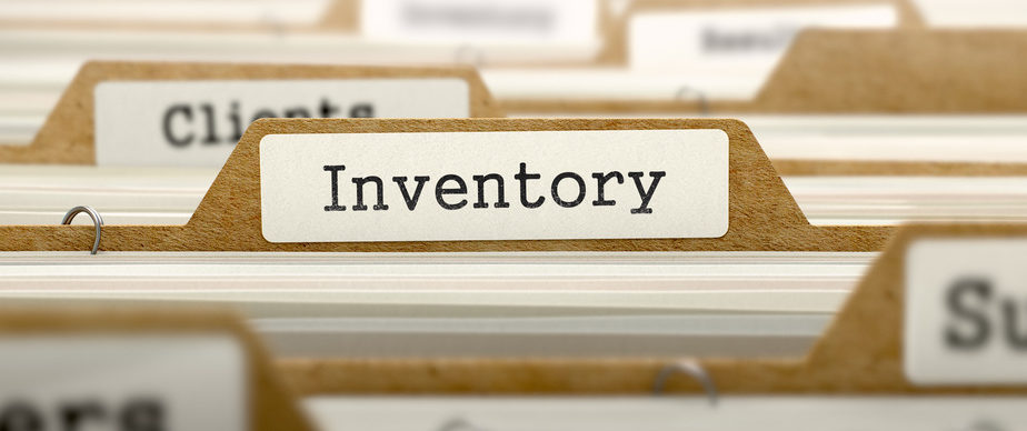 Inventory Using Words Inventory Concept with Word on Folder. | Make my balance sheet